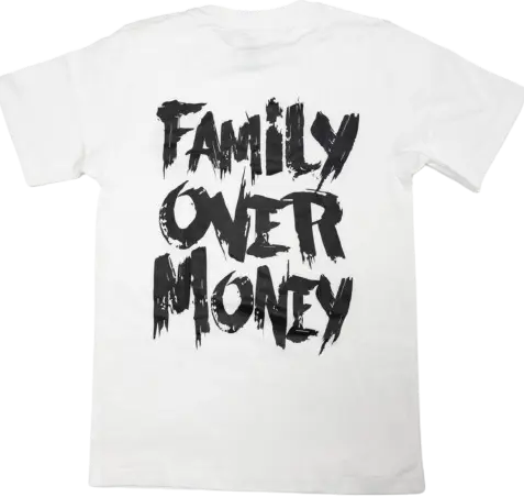 HG Family Over Money White T-shirt