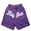 HG Puff print Zipper Purple Short