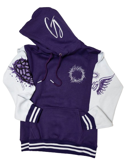 Love Heals All Throw Over Purple Hoodie