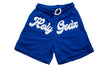 HG Puff print Zipper Blue Short