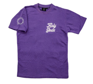 HG Love Live Life Puff Print Purple T-shirt