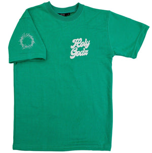 HG Love Live Life Puff Print Green T-shirt