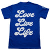 HG Love Live Life Puff Print Blue T-shirt