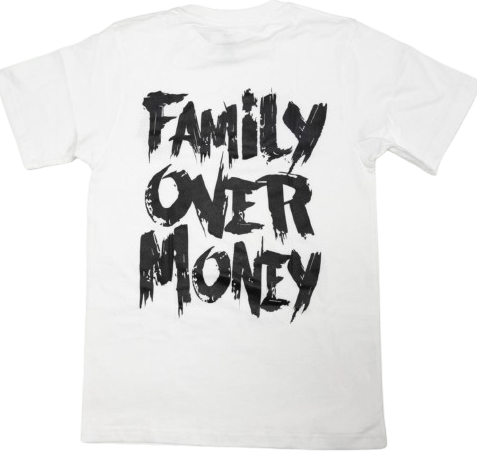 HG Family Over Money White T-shirt