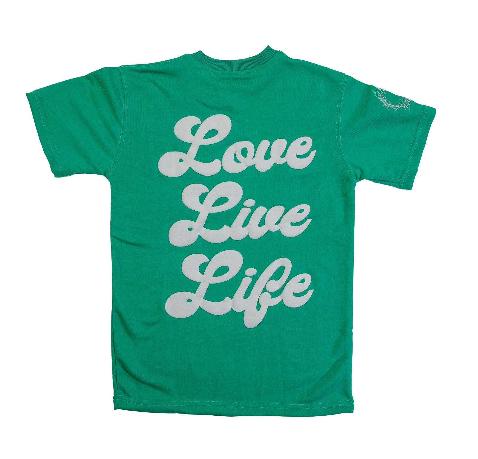 HG Love Live Life Puff Print Green T-shirt