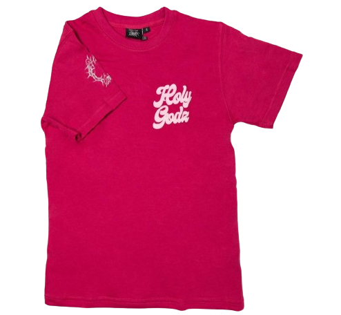 HG Love Live Life Puff Print Fusion Pink T-shirt